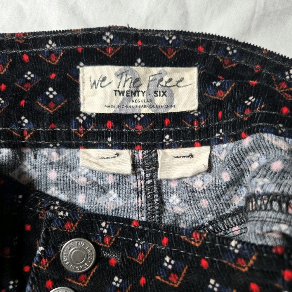 We The‎ Free Free People Skirt (tag 26) Actual 29 Mini  Corduroy Button Front - Picture 5 of 8